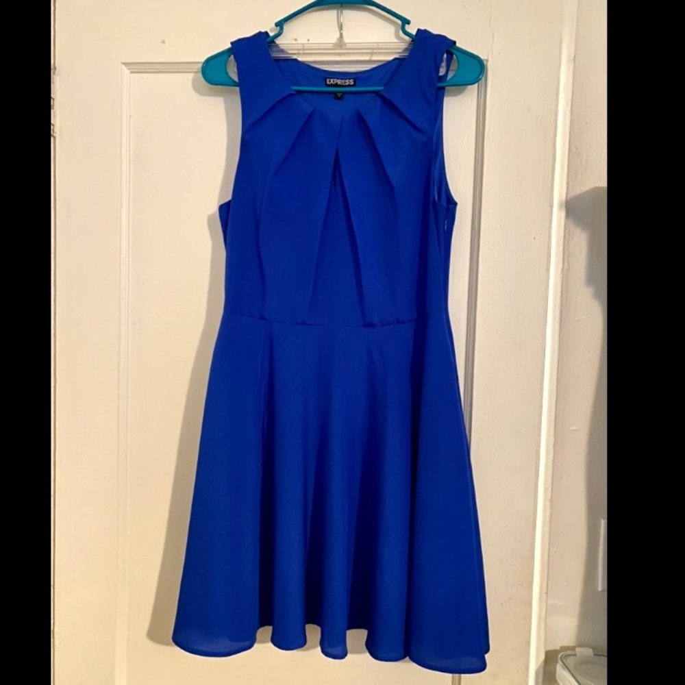Express royal blue dress